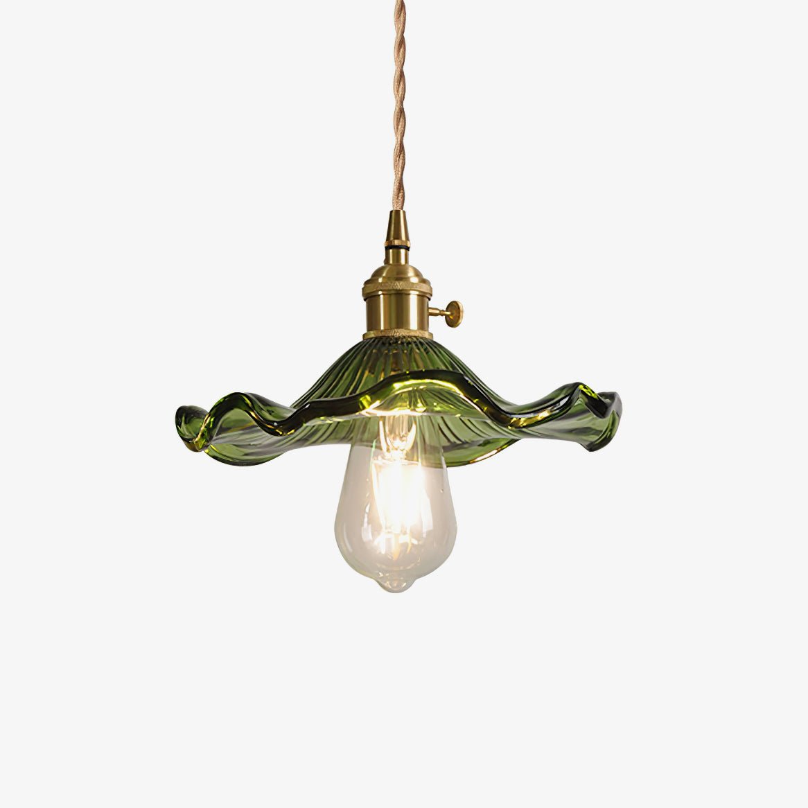 Glass Hibiscus Flower Swag Light - Blowlighting