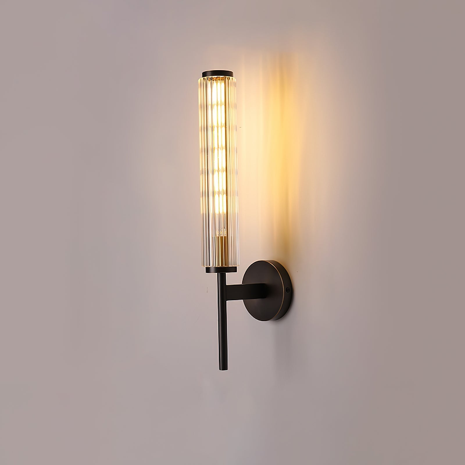 Glass Linear Brass Wall Light - Blowlighting
