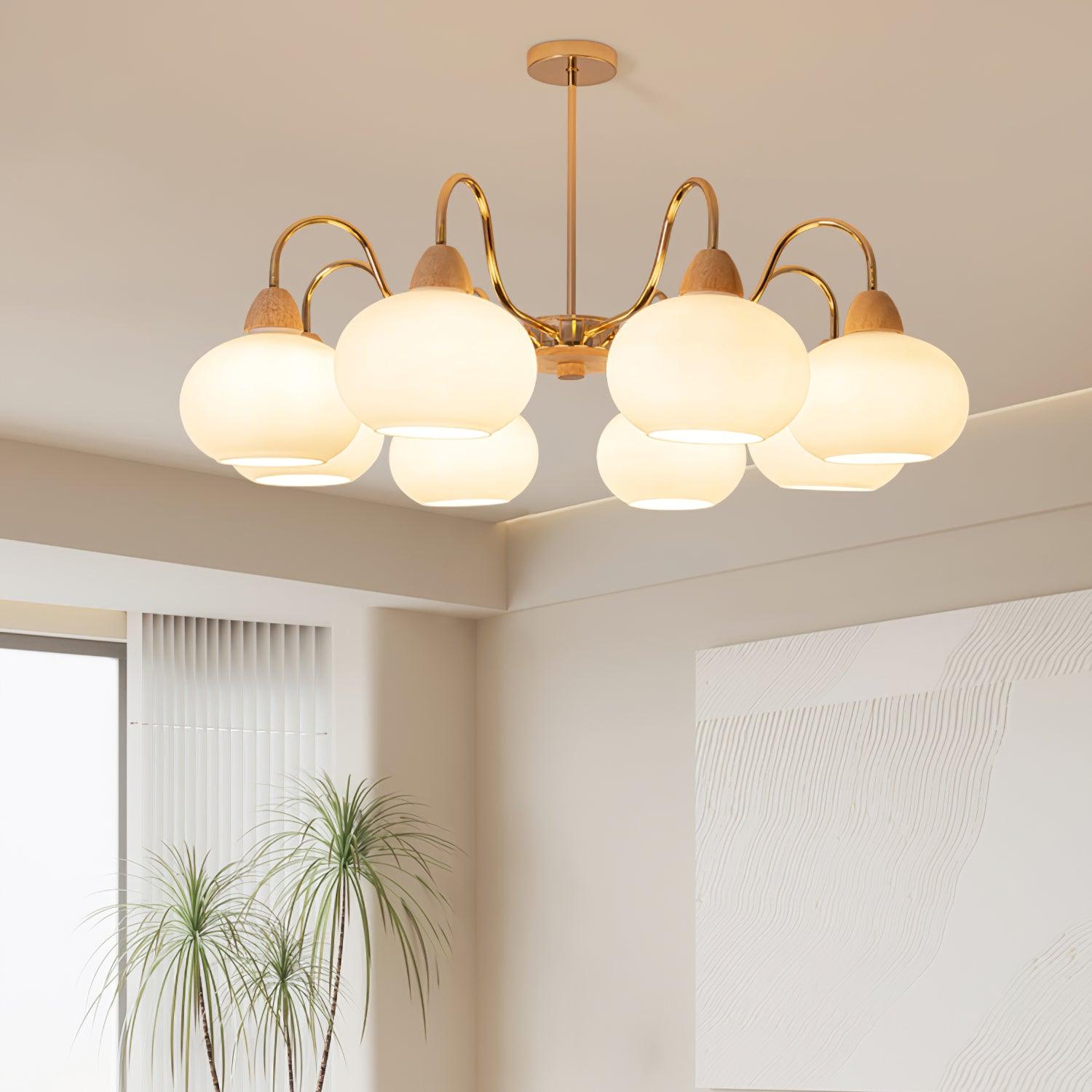 Zevena Glass Chandelier - Letslighting