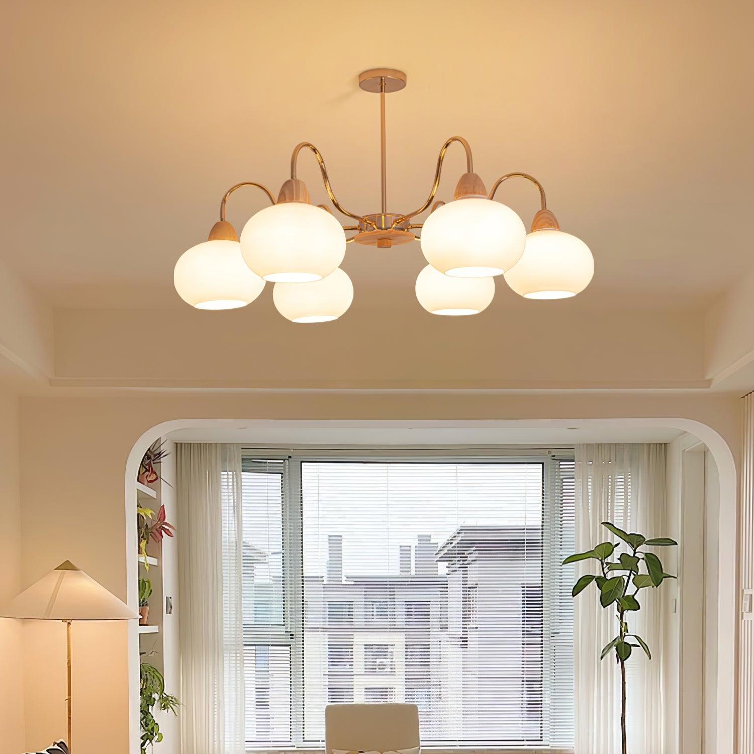 Zevena Glass Chandelier - Letslighting