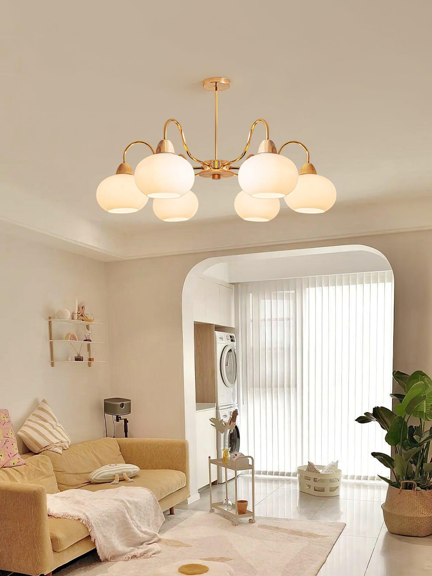 Zevena Glass Chandelier - Letslighting