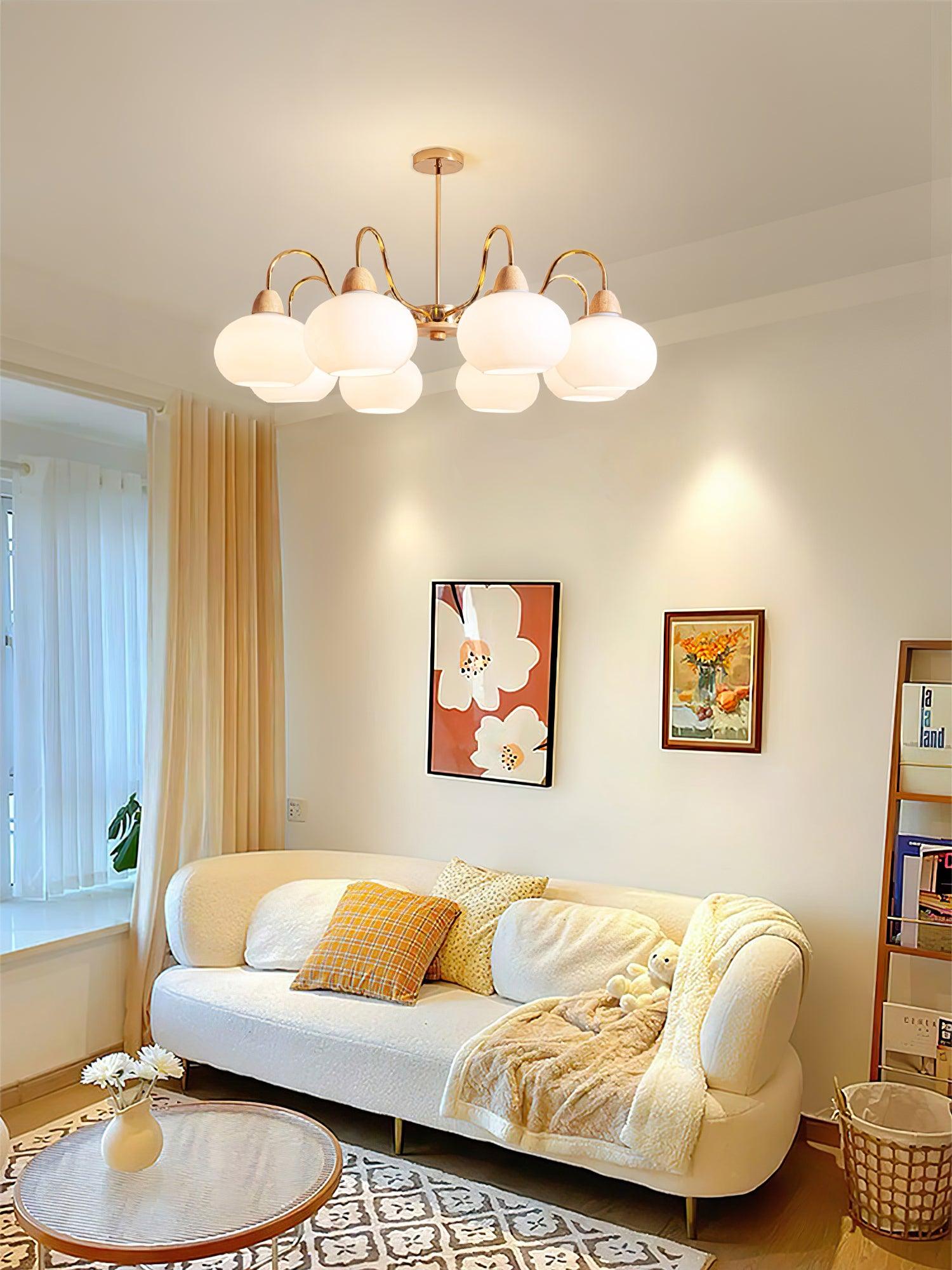 Zevena Glass Chandelier - Letslighting