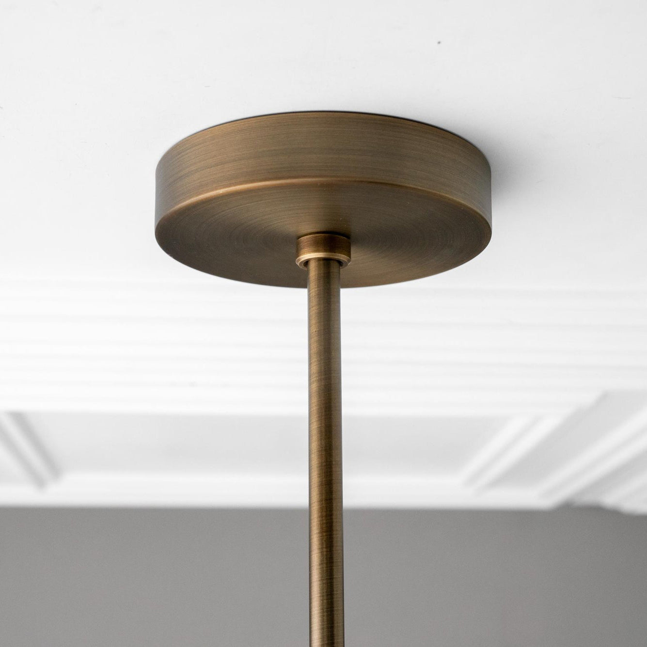 Vosole Vintage Industrial Linear Brass Metal Chandelier - Lamp Copper