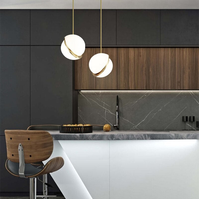 Luminaires suspension postmoderne Rond