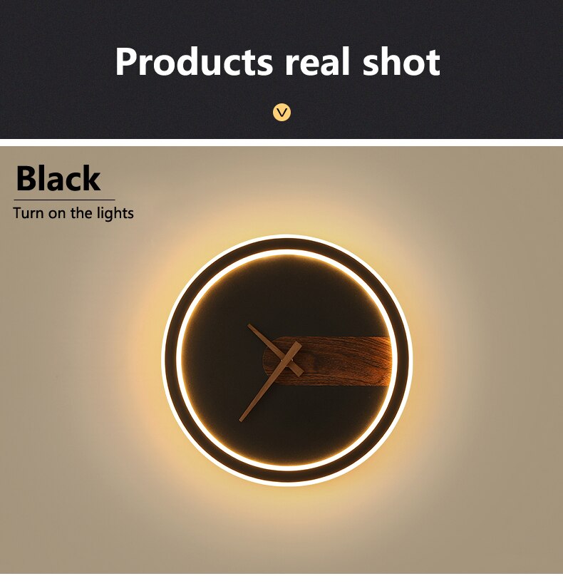 Applique Murale Métal/Bois Ronde Scandinave, Salon