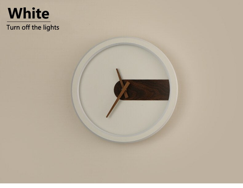 Applique Murale Métal/Bois Ronde Scandinave, Salon