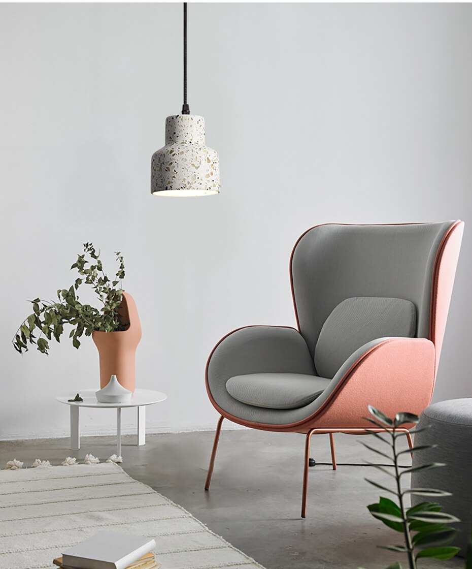 Arisha Luminaires Suspendus LED Élégant Nordiques Ciment Chambre