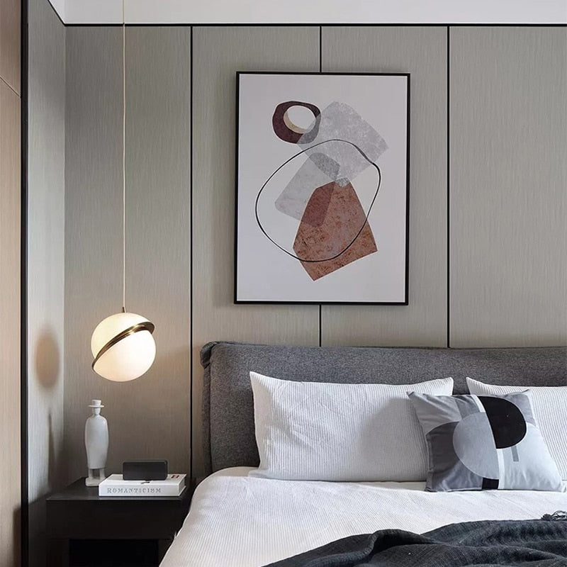 Luminaires suspension postmoderne Rond