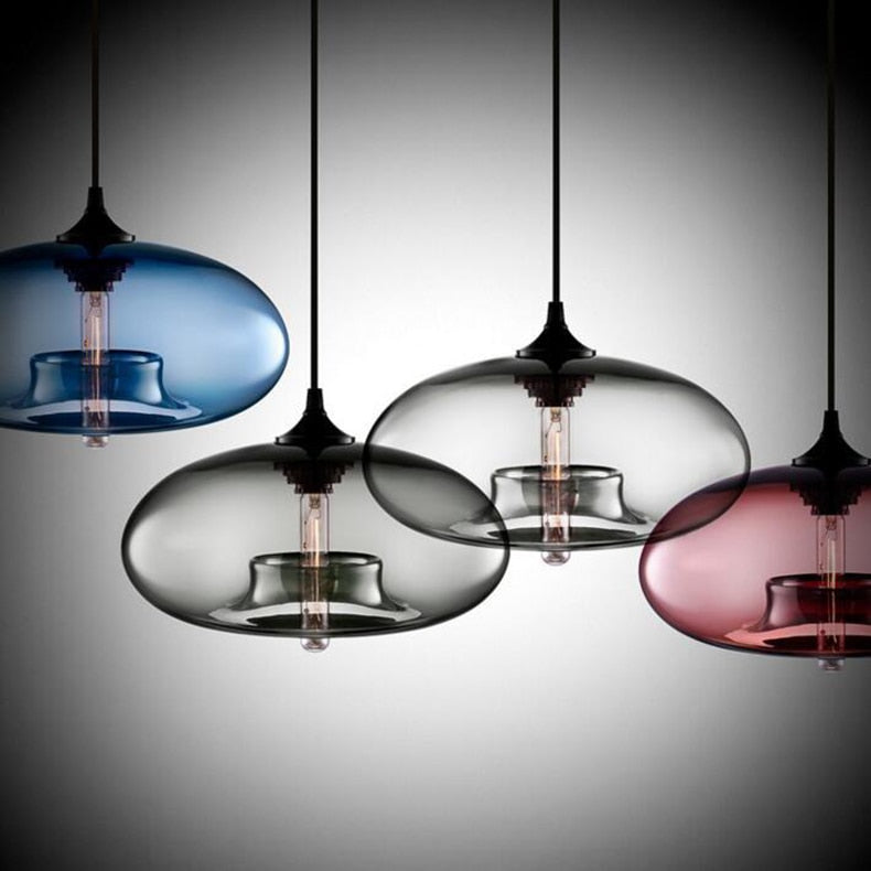 Valentina Lampes Suspendues en Verre Modernes Nordiques Chambre à Coucher