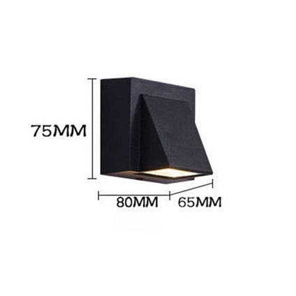 Ray Applique Murale Linéaire Moderne Simple, Métal, LED, Noir, Jardin