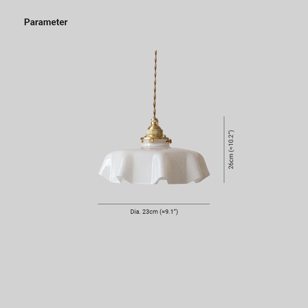 Valentina Vintage LED Suspension Métal/Verre Chambre À Coucher