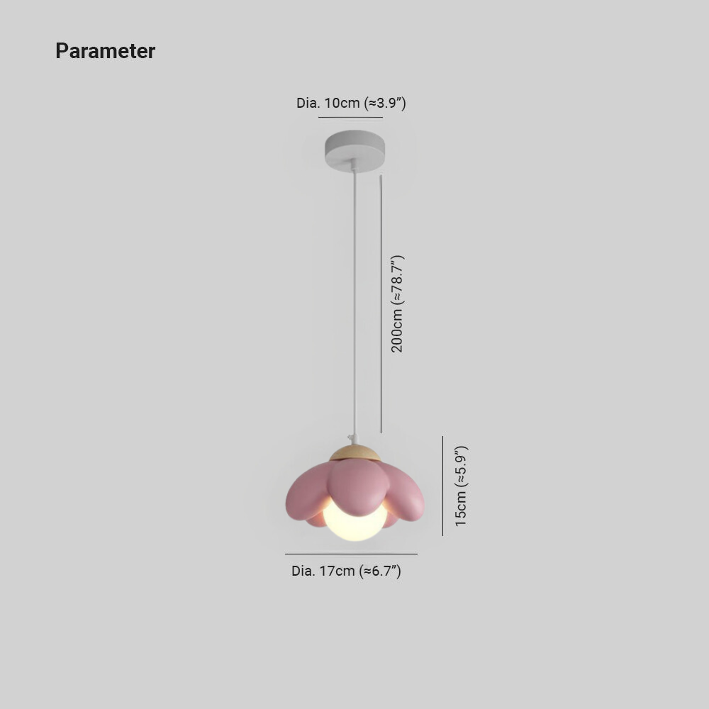 Valentina Moderne Minimaliste Fleurs LED Suspension Chambre à Coucher
