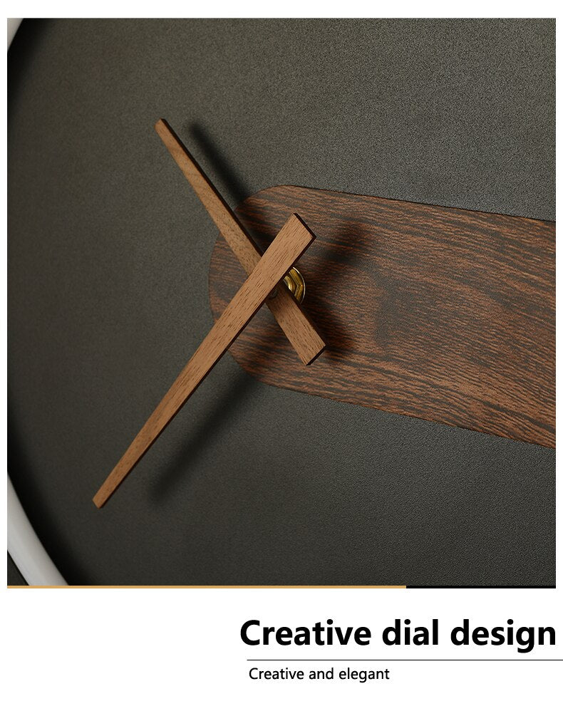 Applique Murale Métal/Bois Ronde Scandinave, Salon