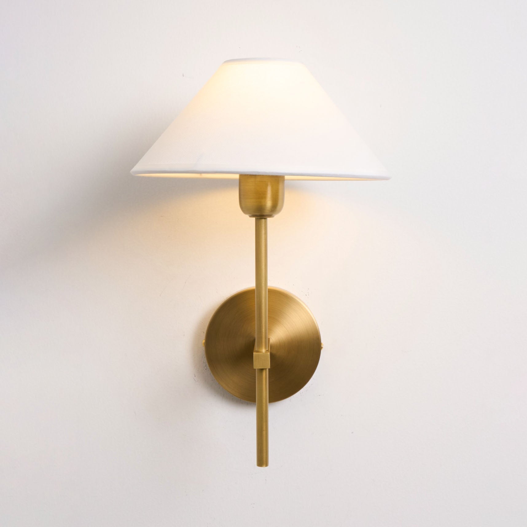 Zosilara Vintage Industrial Brass Fabric Sconce Wall Lamp - Lamp Copper