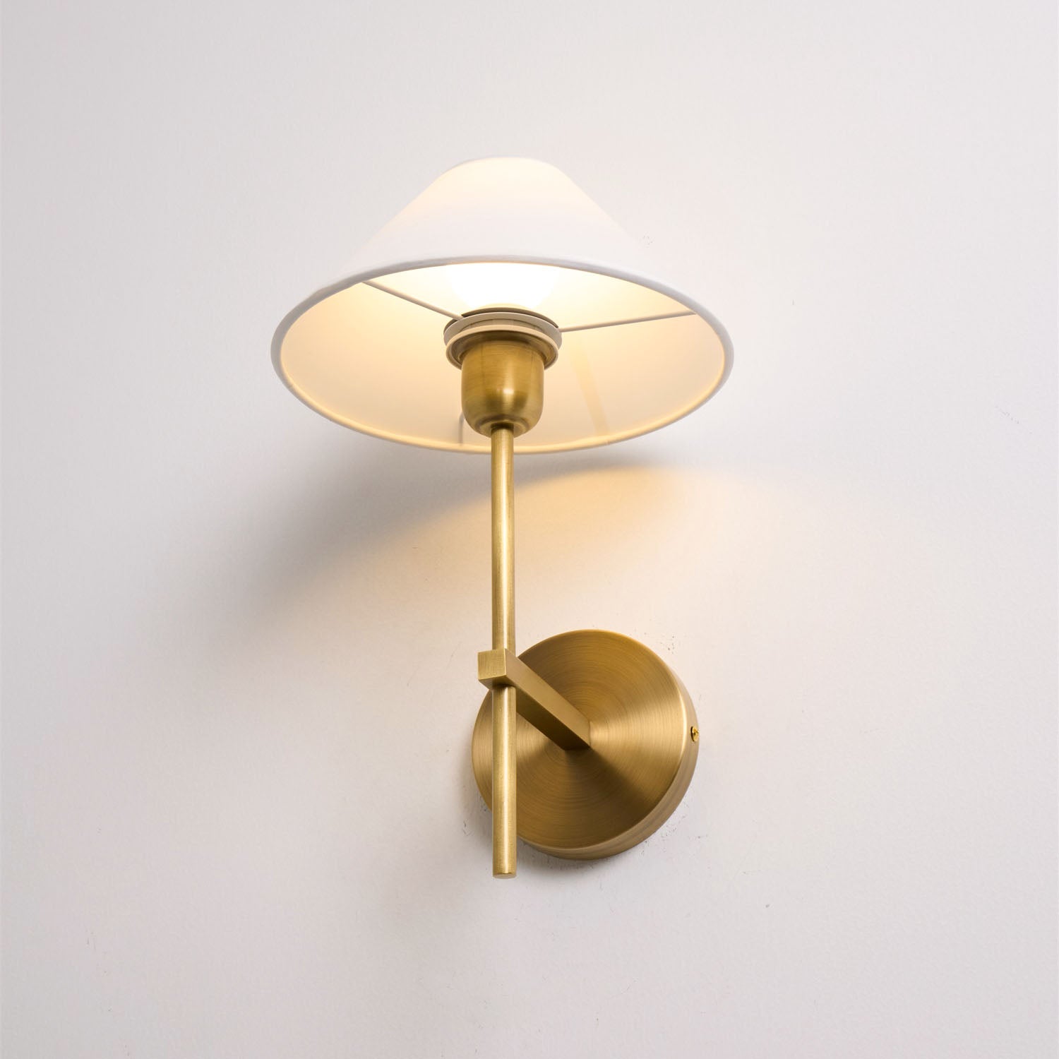 Zosilara Vintage Industrial Brass Fabric Sconce Wall Lamp - Lamp Copper