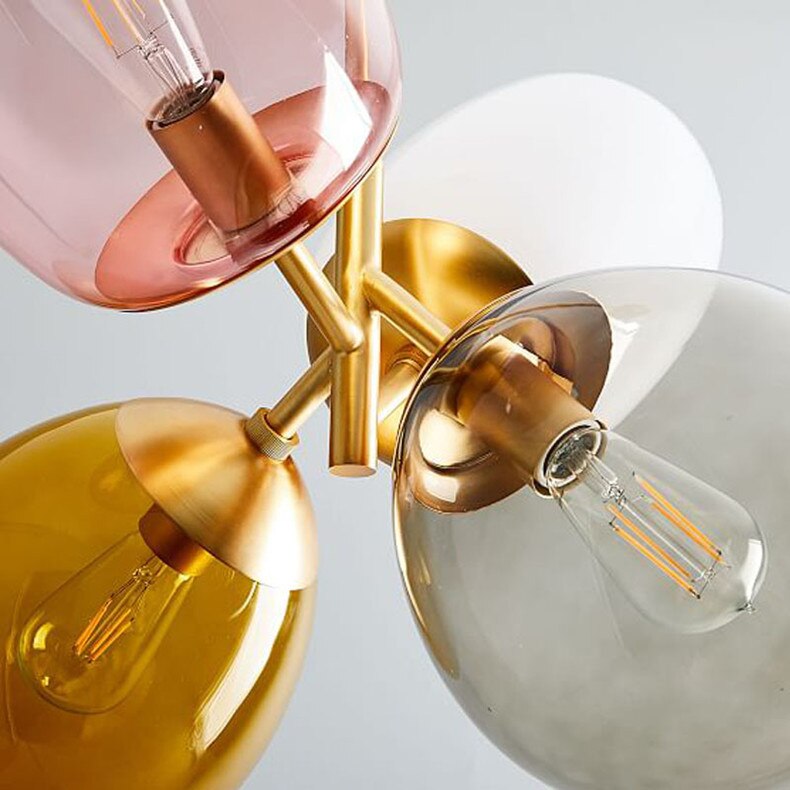 Valentina Lampe Pendante Créative en Verre Ballon Colorée
