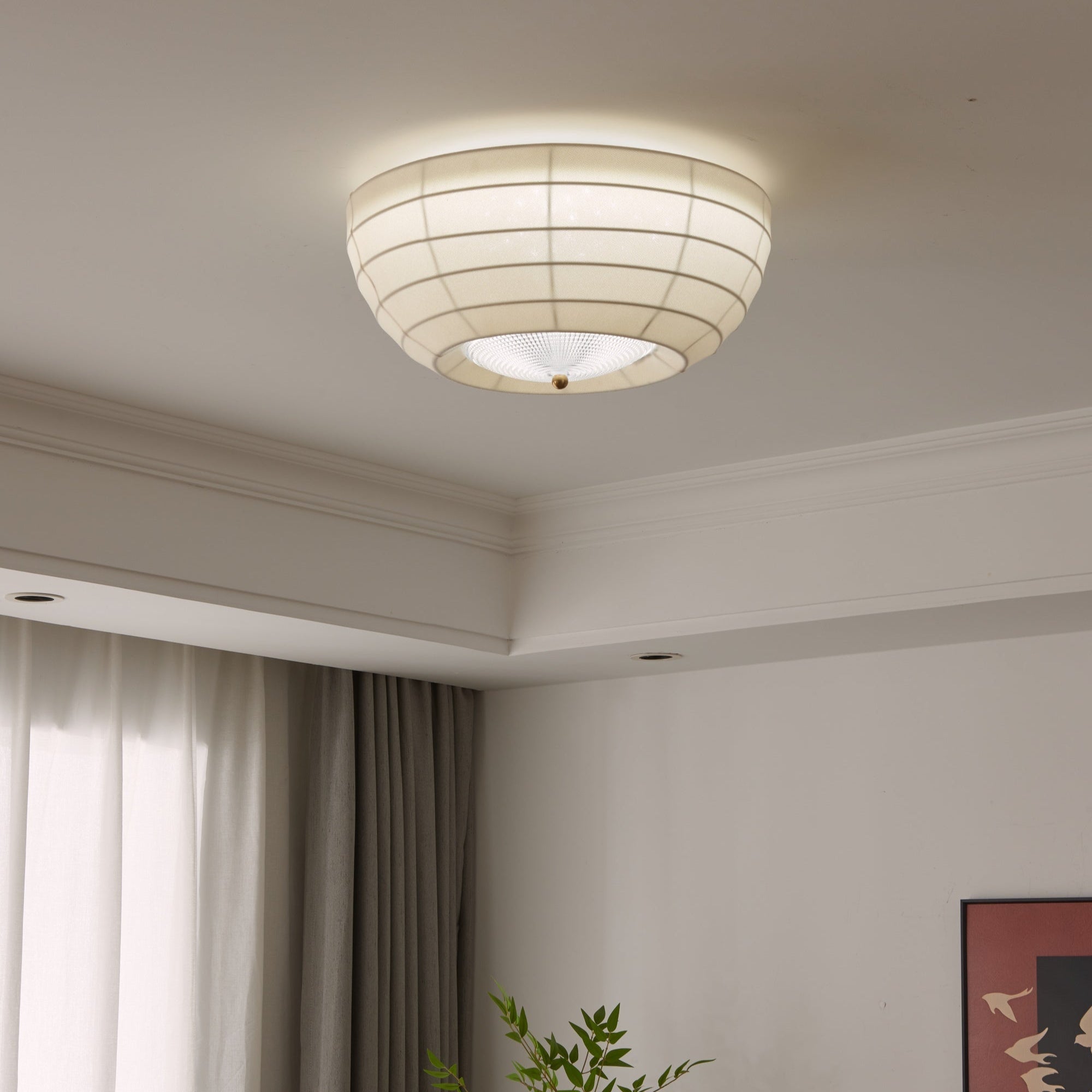 Hana Plafonnier Élégant Minimaliste en Tissu