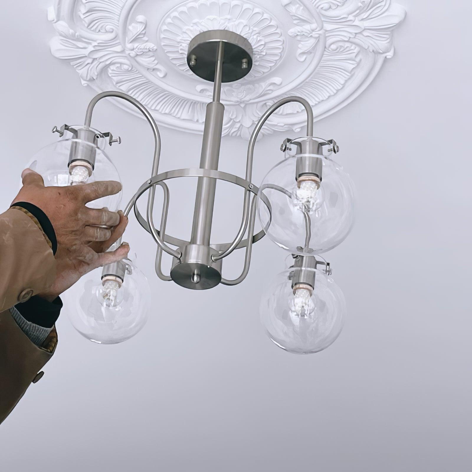 Verinyra Premium Nordic Art Glass Metal Chandelier - Blowlighting