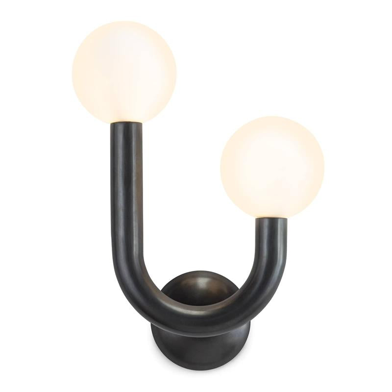 Zoshaos Modern Minimalist Happy Brass Glass Wall Lamp - Lamp Copper