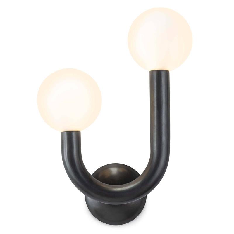 Zoshaos Modern Minimalist Happy Brass Glass Wall Lamp - Lamp Copper