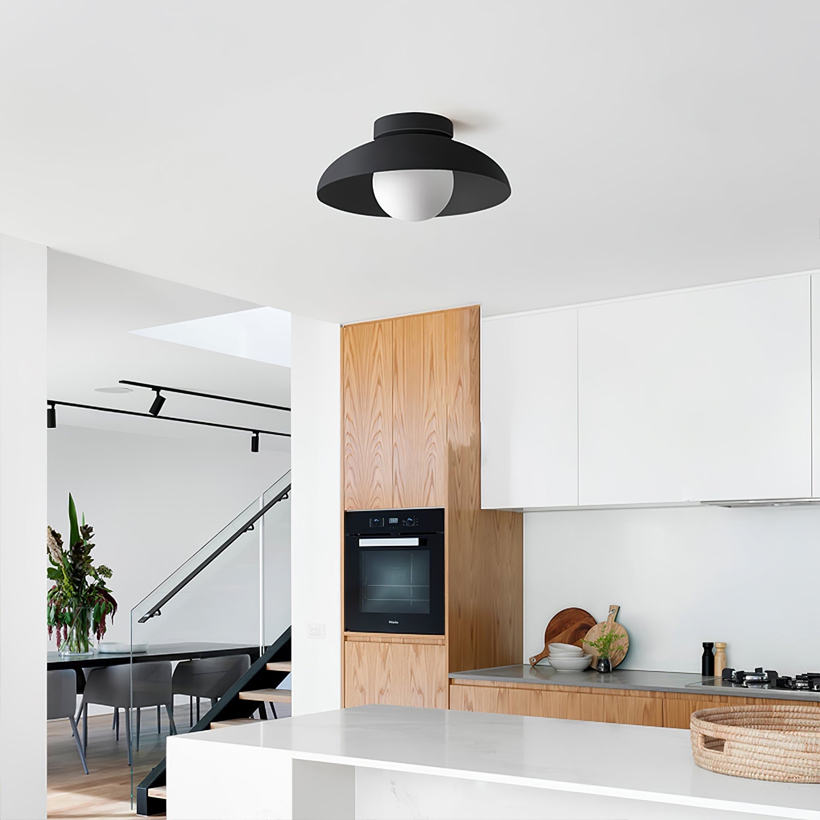 Harper Glass Dome Ceiling Lamp - Blowlighting