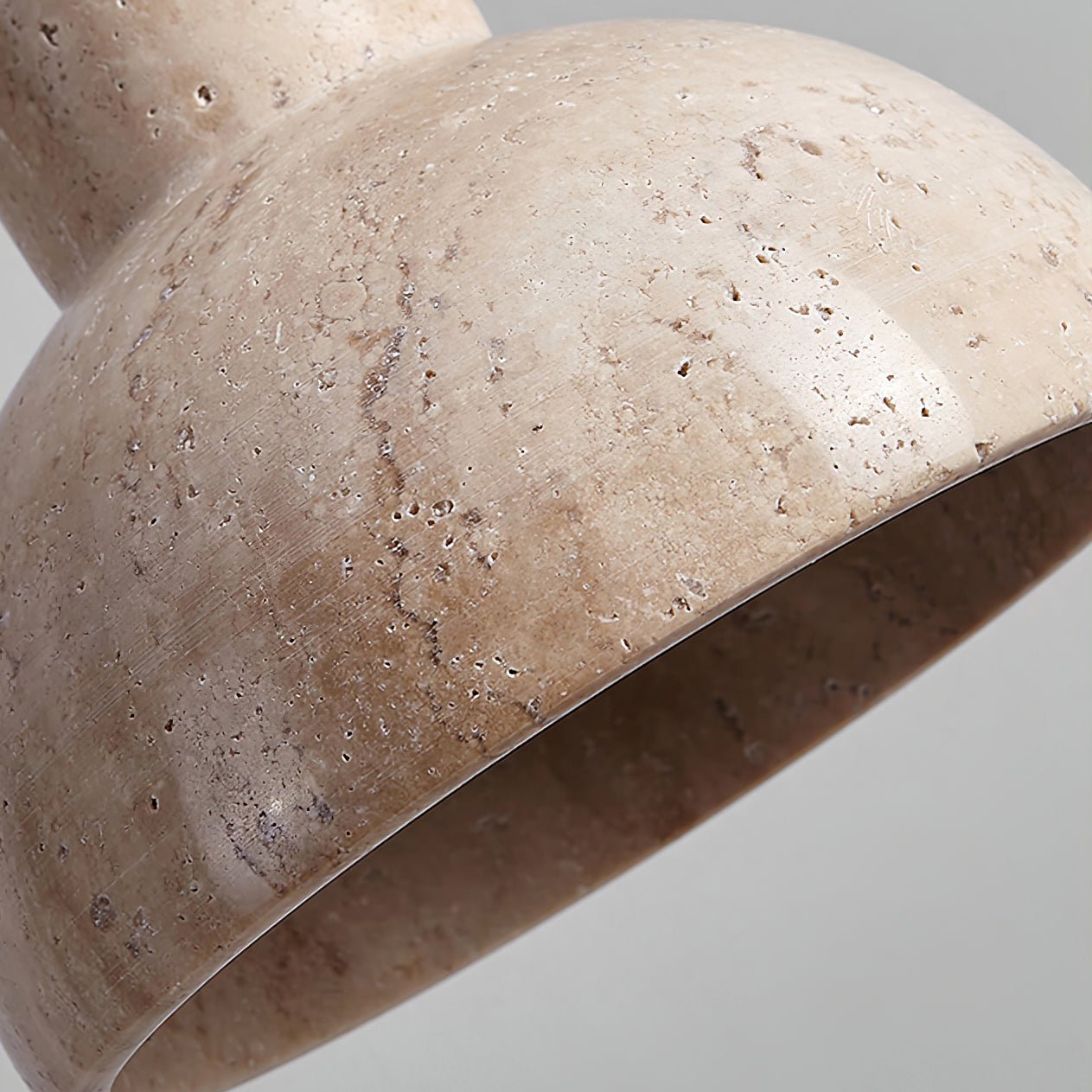 Vaelior Dome Shade Travertine Pendant Light - Letslighting