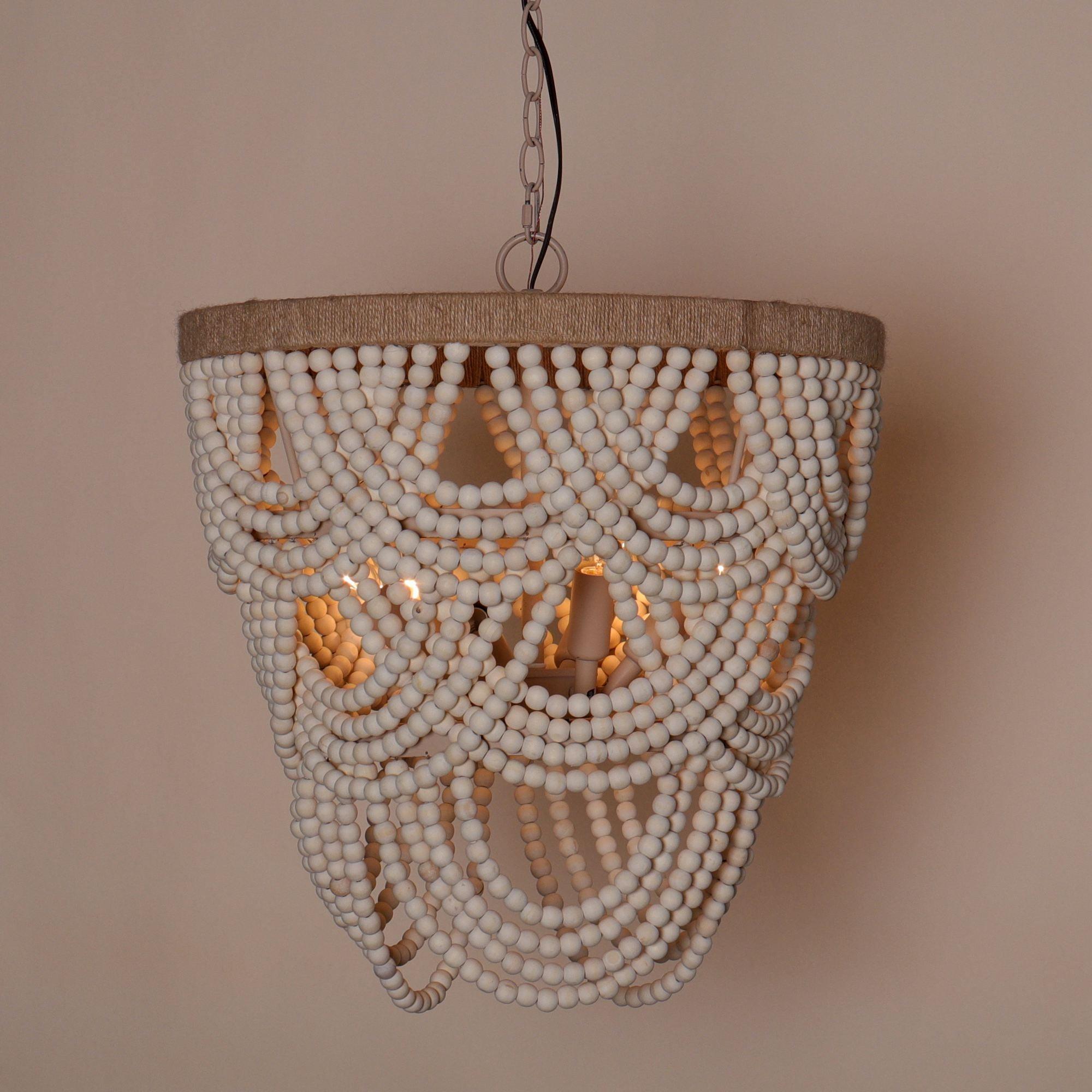 Alshaila Postmodern Luxury Wooden Metal Chandelier - Lamp Copper