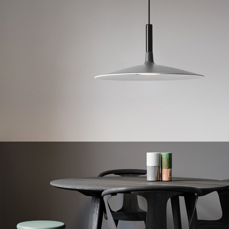 Aria Suspension Ronde Nordique Blanc/Noir/Gris Claire/Armée Verte