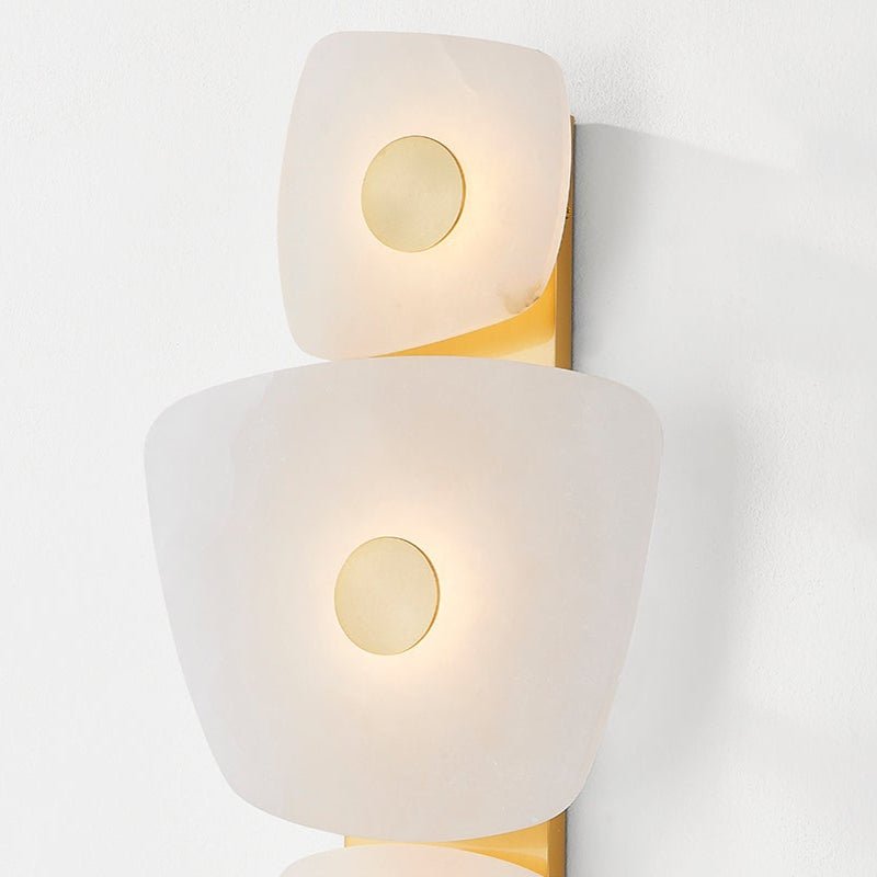 Vavenarae Asymmetric Alabaster Wall Light - Letslighting