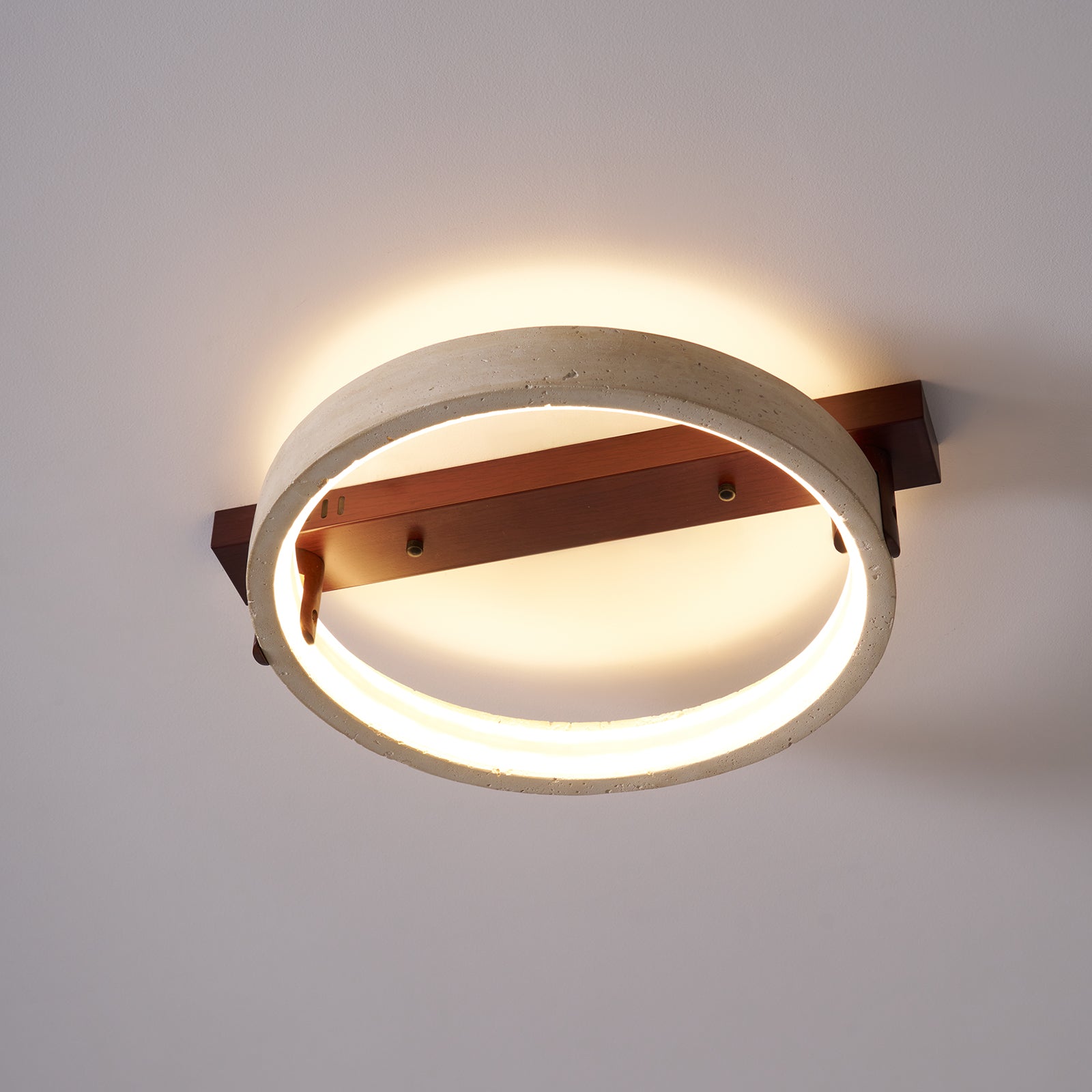 Ivlaeyra Ringed Travertine Wall Light - Letslighting