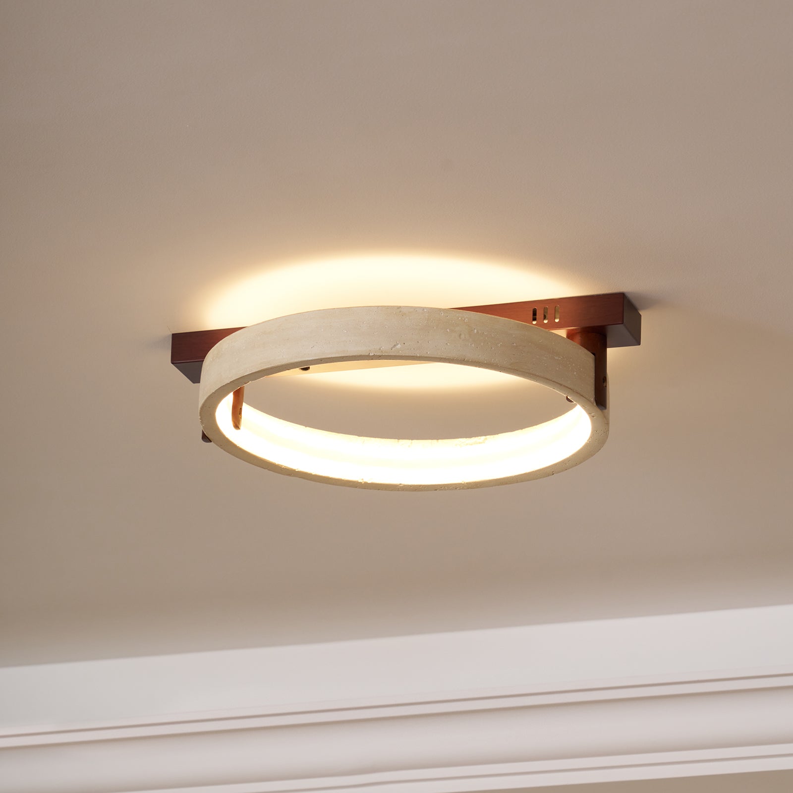 Ivlaeyra Ringed Travertine Wall Light - Letslighting