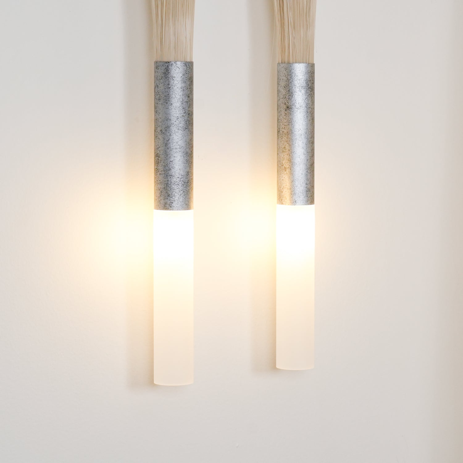 Aloft Modern Minimalist Double Head Acrylic Sconce Wall Lamp - Lamp Copper