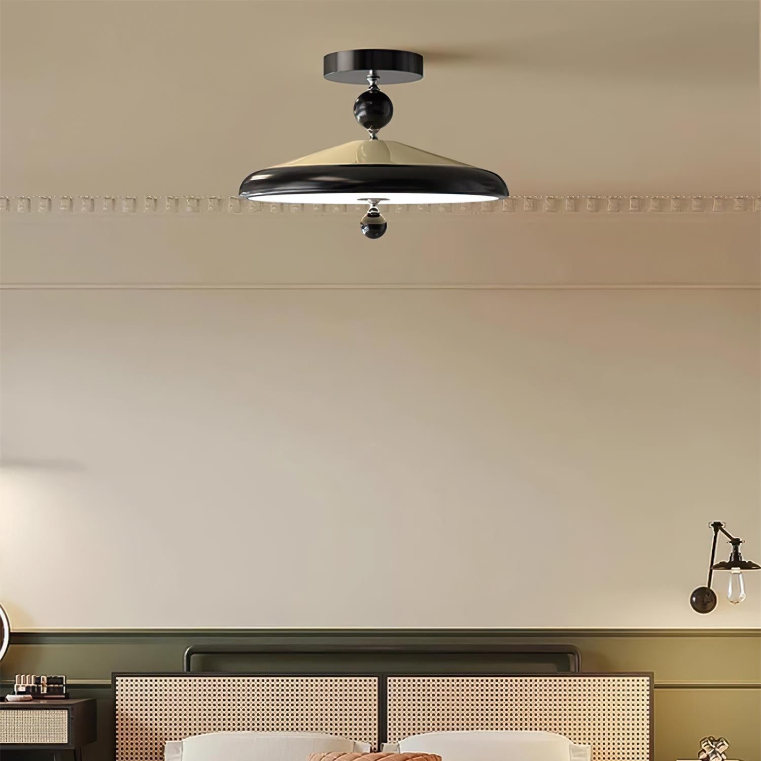 Belano Wooden Frame Round Ceiling Lamp - Letslighting