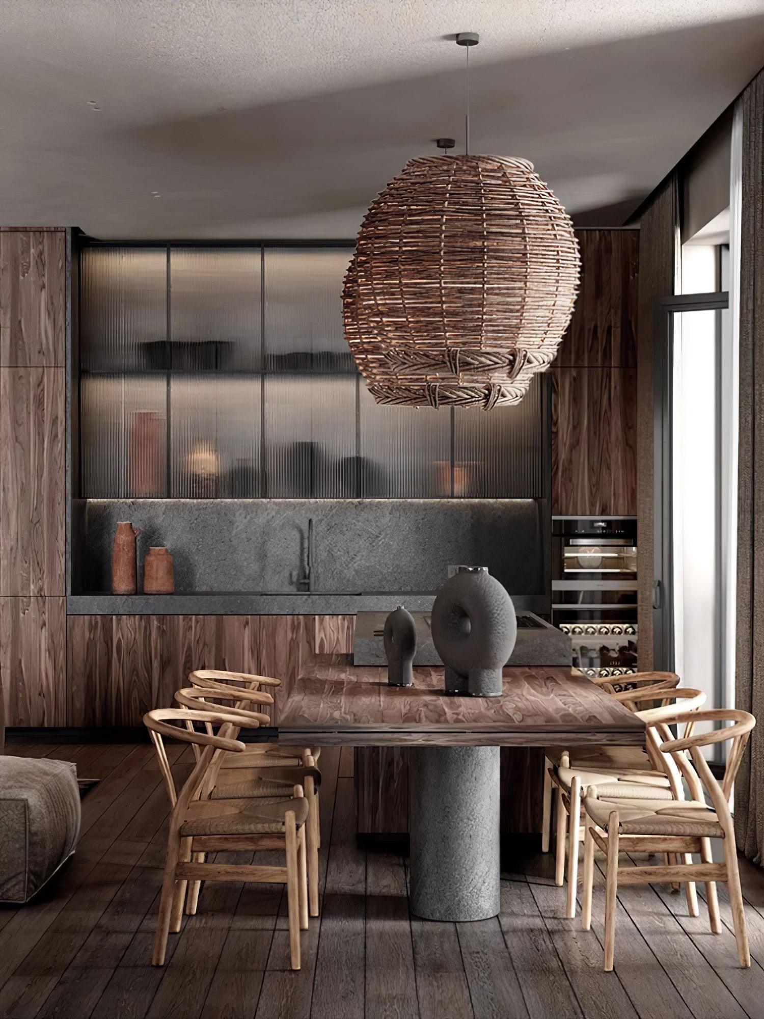Hues Wicker Pendant Lamp - Blowlighting