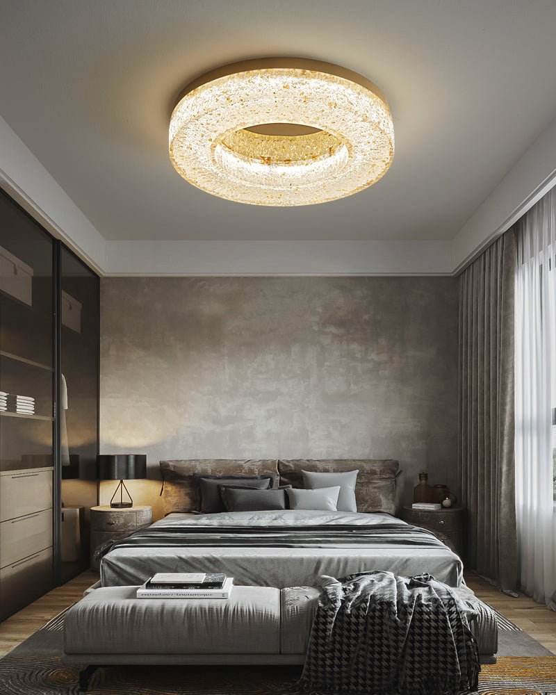 Ice Crack Circle Ceiling Lamp - Blowlighting