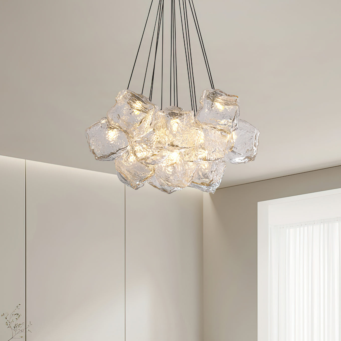 Pebine Clustered Glass Chandelier - Letslighting