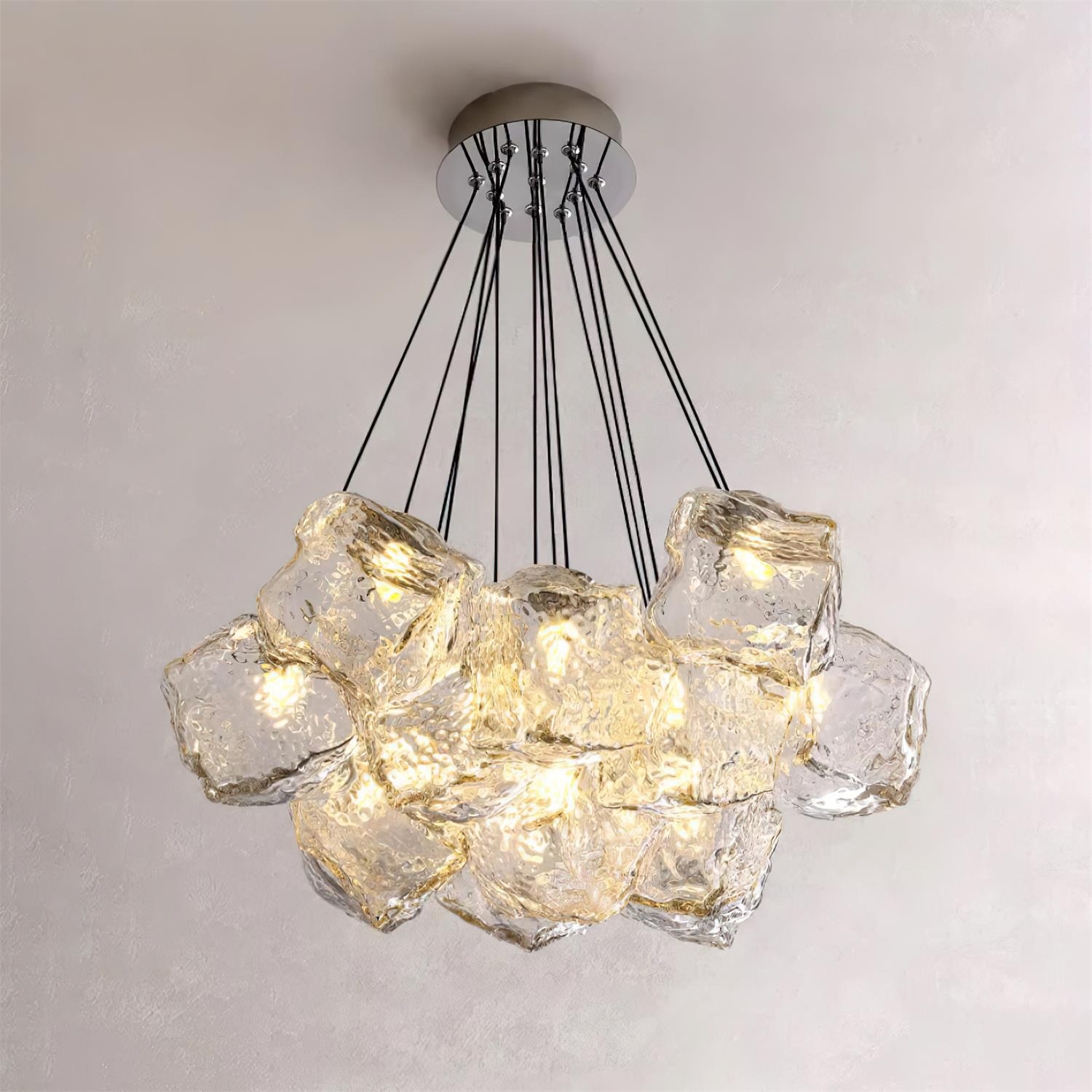 Pebine Clustered Glass Chandelier - Letslighting