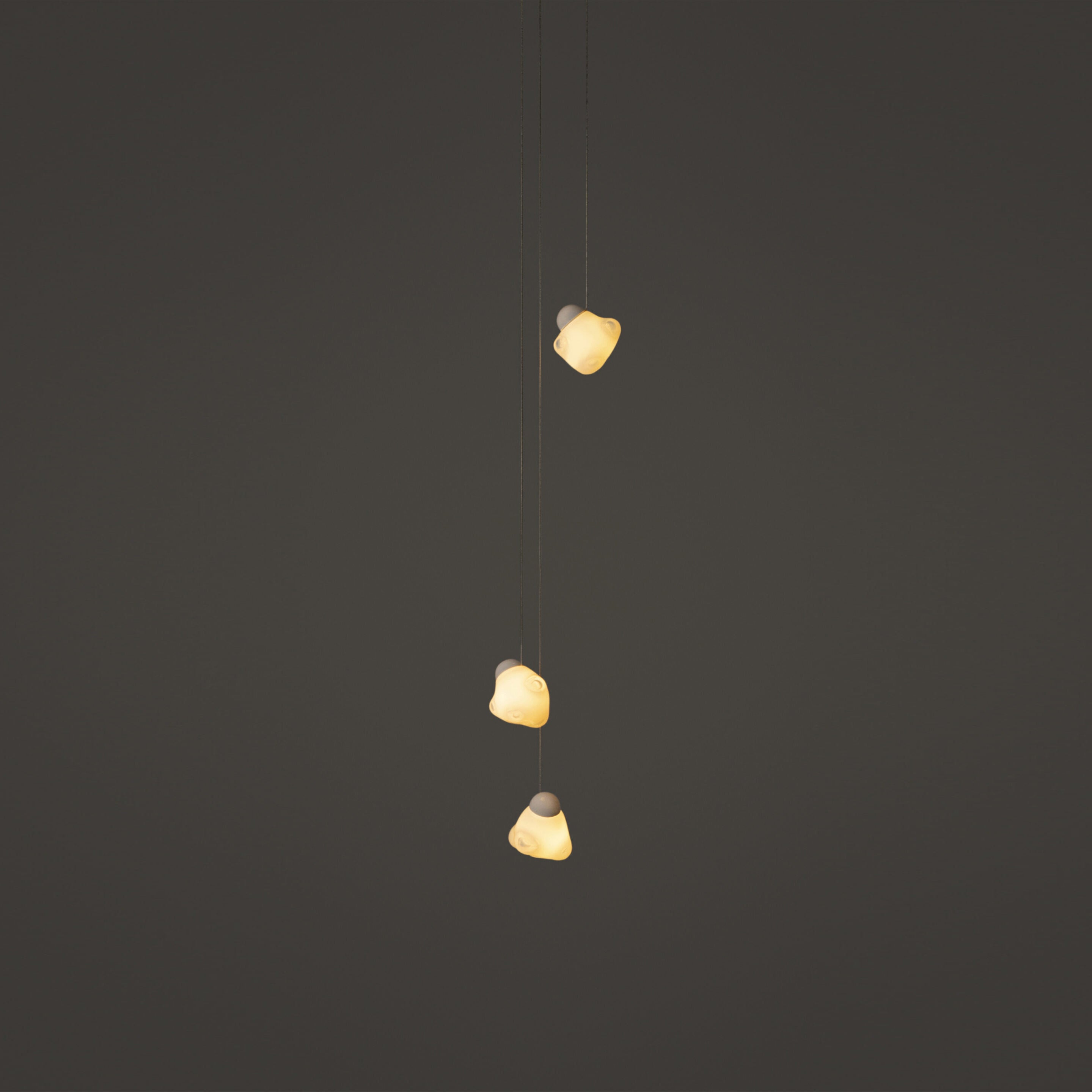 Vasilen Modern Minimalist Ice Pier Black Glass Pendant Lamp - Lamp Copper