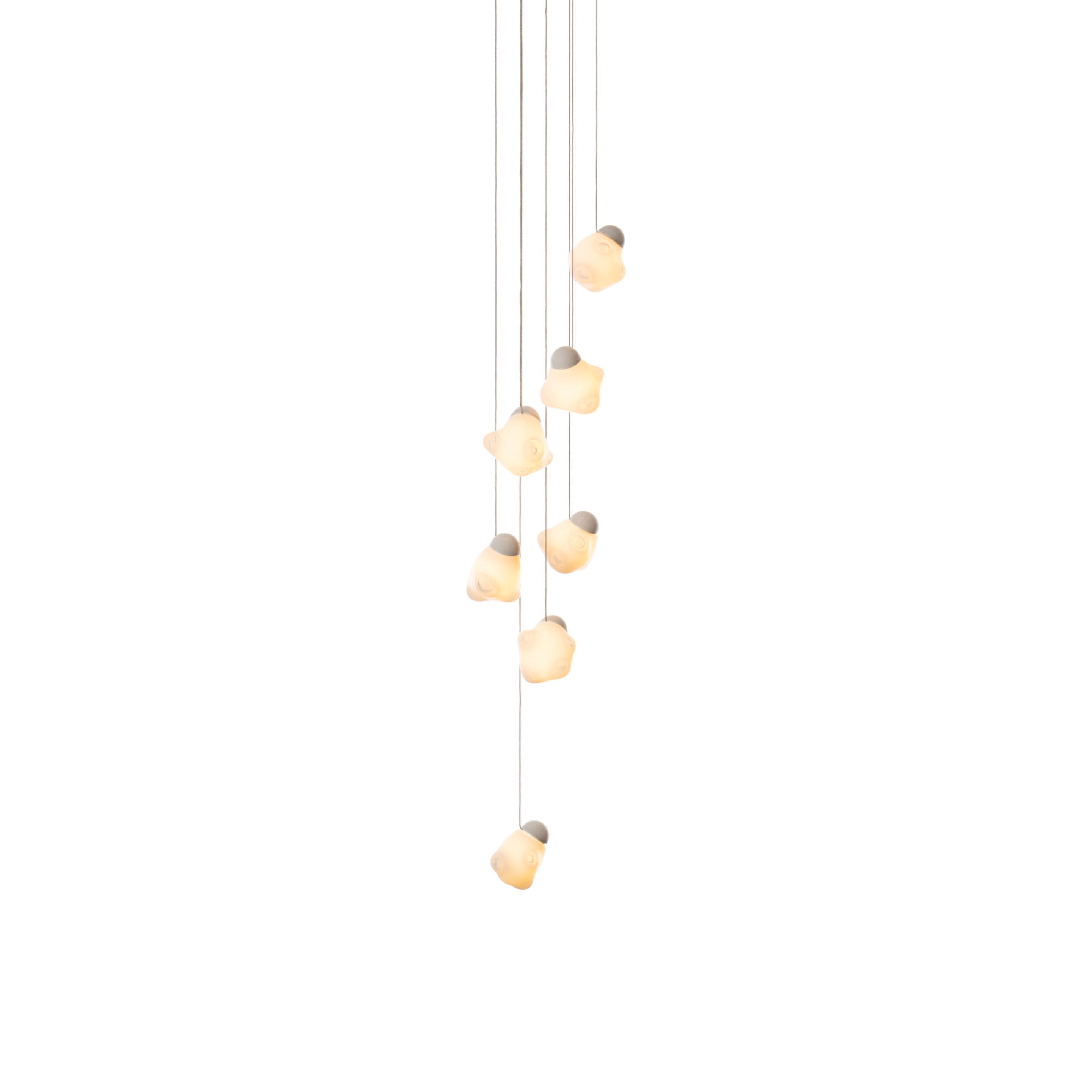 Vasilen Modern Minimalist Ice Pier Black Glass Pendant Lamp - Lamp Copper