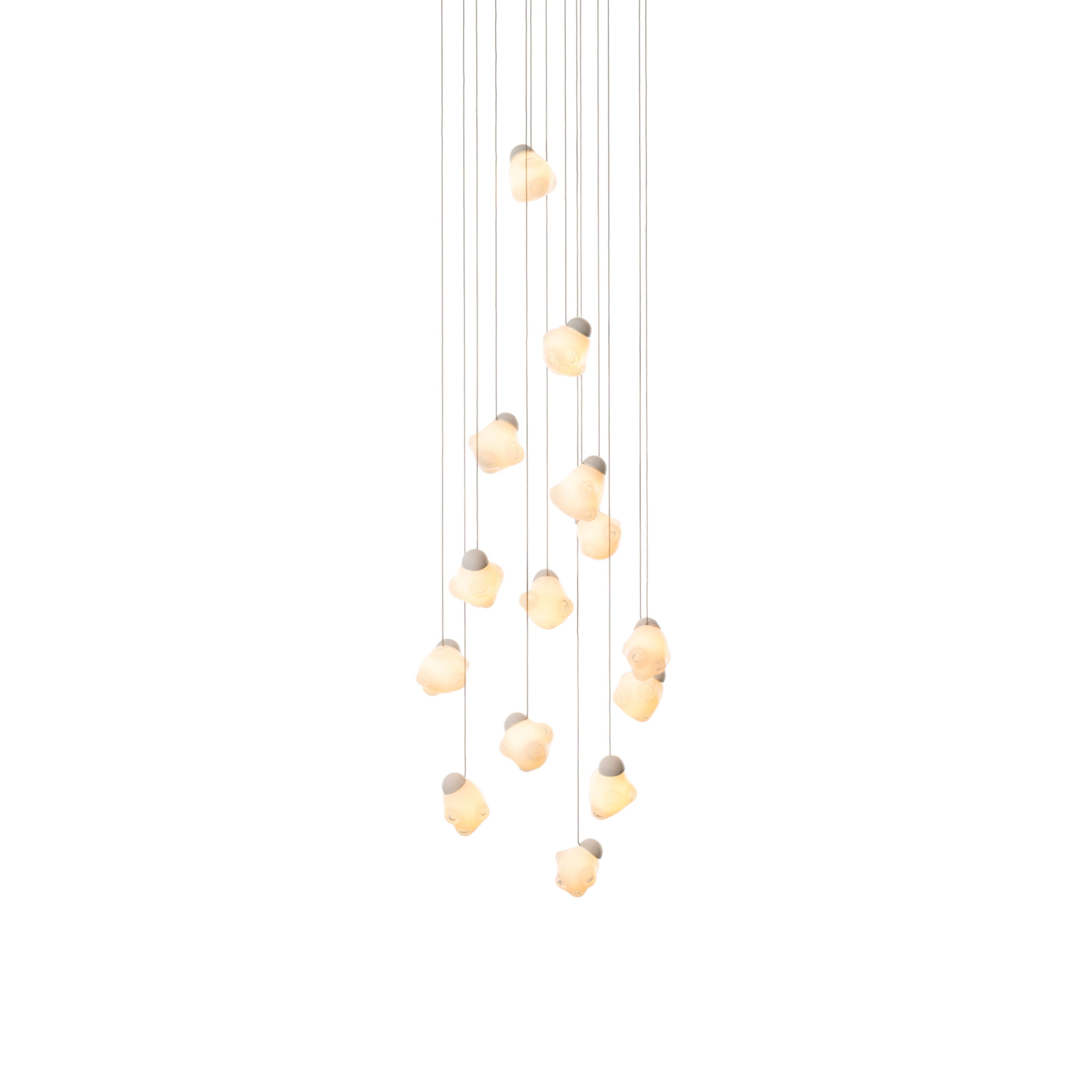 Vasilen Modern Minimalist Ice Pier Black Glass Pendant Lamp - Lamp Copper
