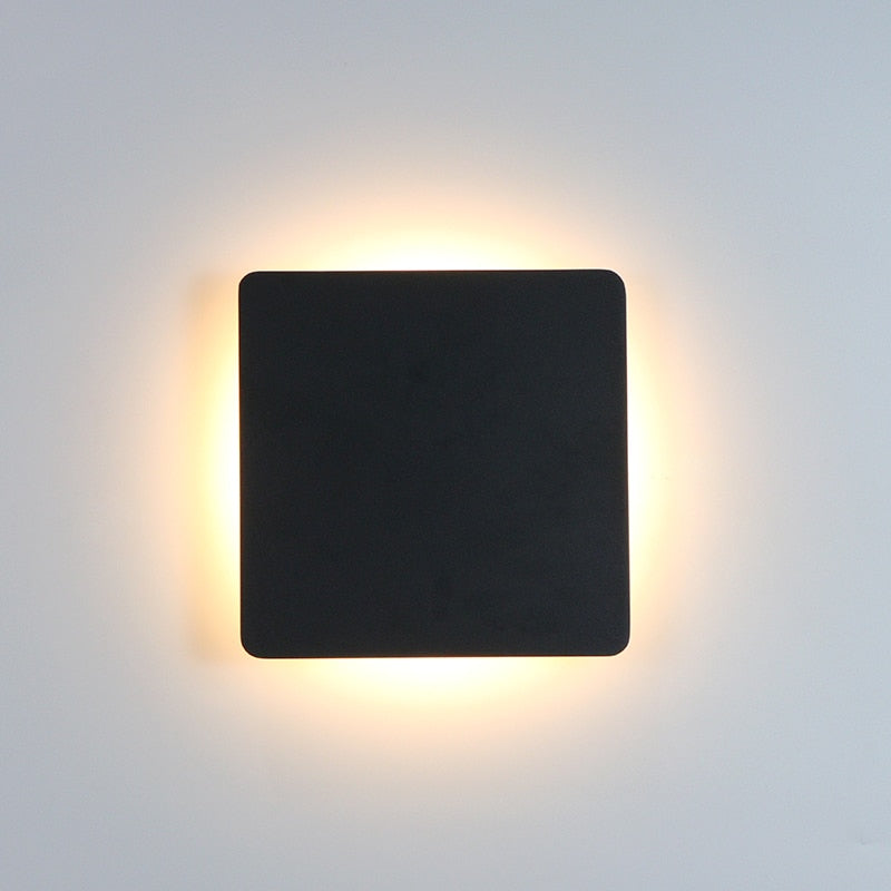 Ray Applique Murale Rond/Carré Moderne Noir/Blanc, Cour