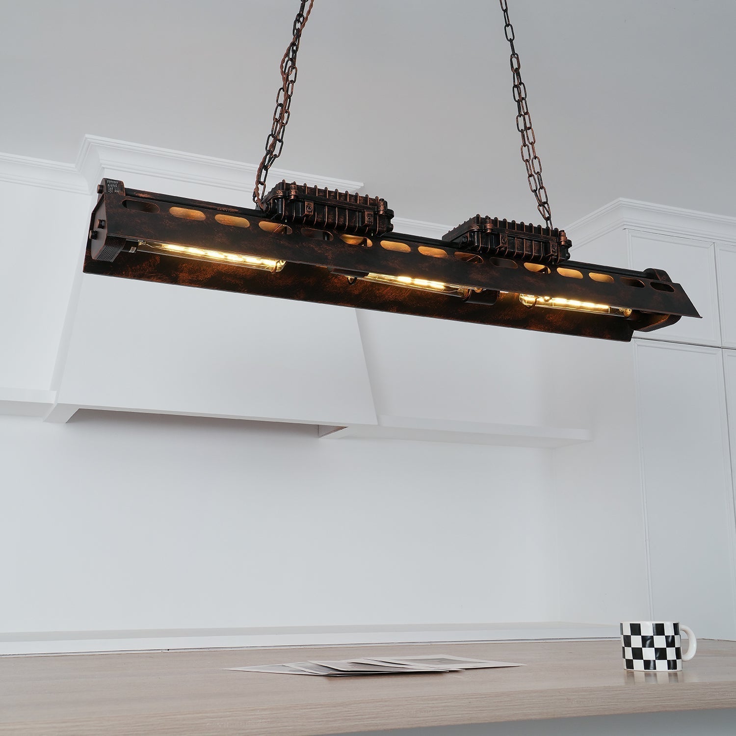 Industrial Steampunk Chandelier - Blowlighting