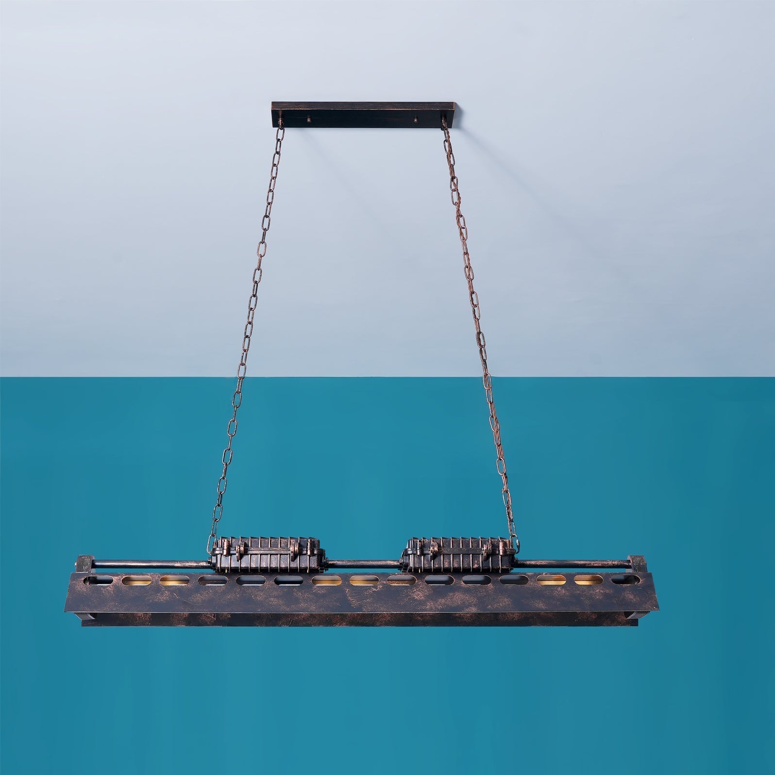 Industrial Steampunk Chandelier - Blowlighting