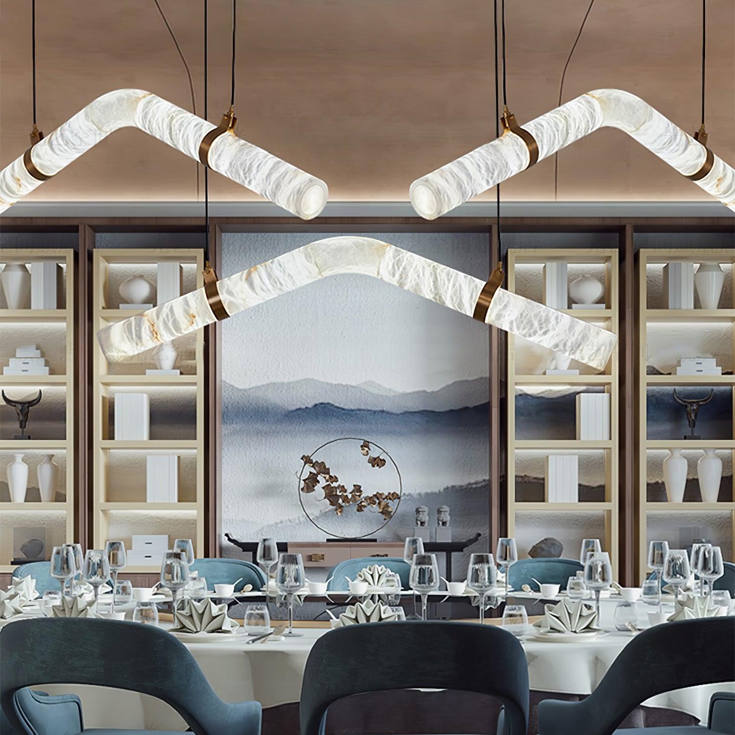 Luste Alabaster Closed-loop Pendant Light Chandelier - Letslighting