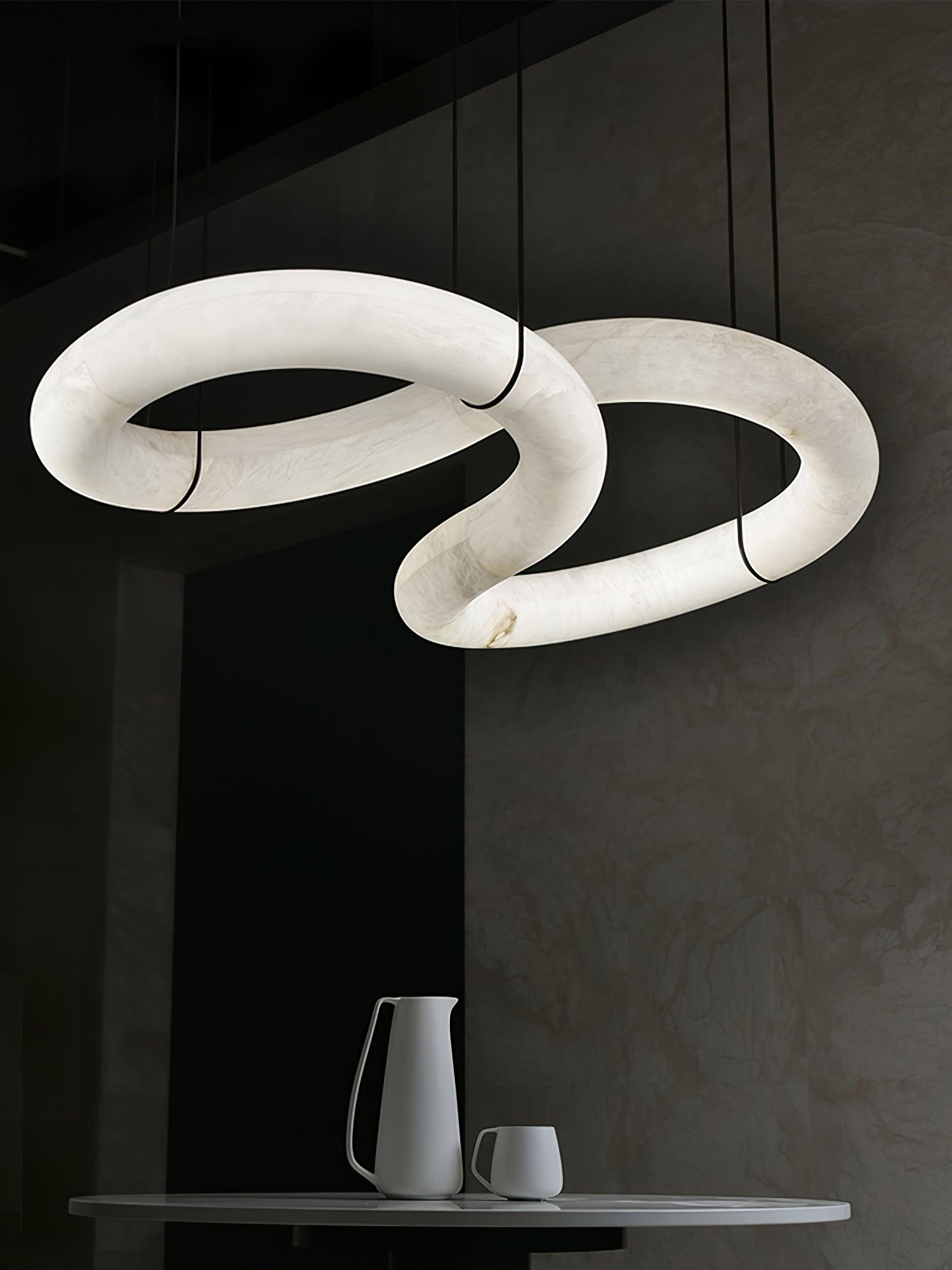 Luste Alabaster Closed-loop Pendant Light Chandelier - Letslighting