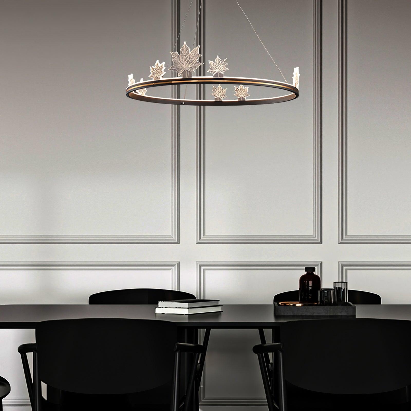 Ion Leaf Chandelier - Blowlighting