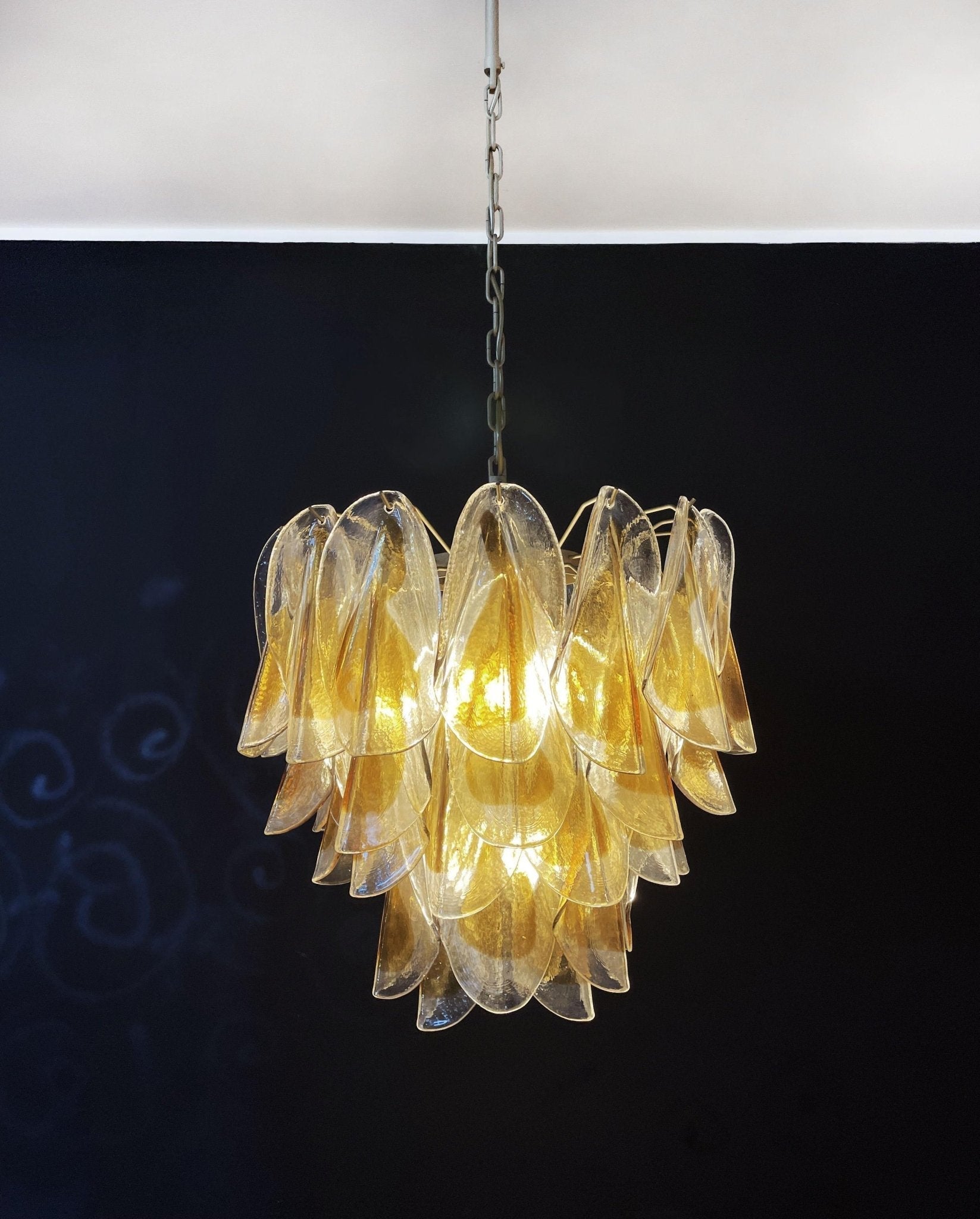 Aurora Chandelier Isabella Gold Petal Layered - Letslighting
