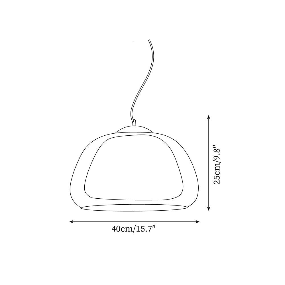 Elvo Glass Pendant Light - Letslighting