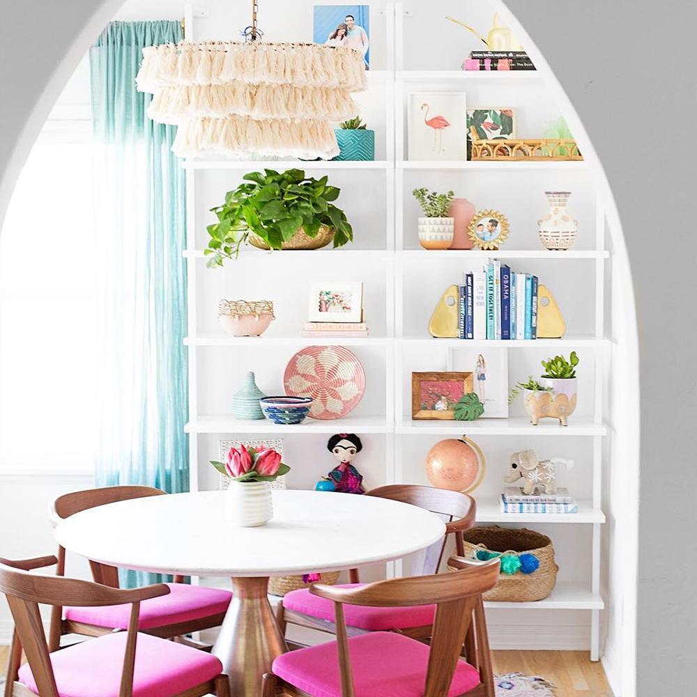 Lustra Chandelier Pink Bohemian Chic - Letslighting