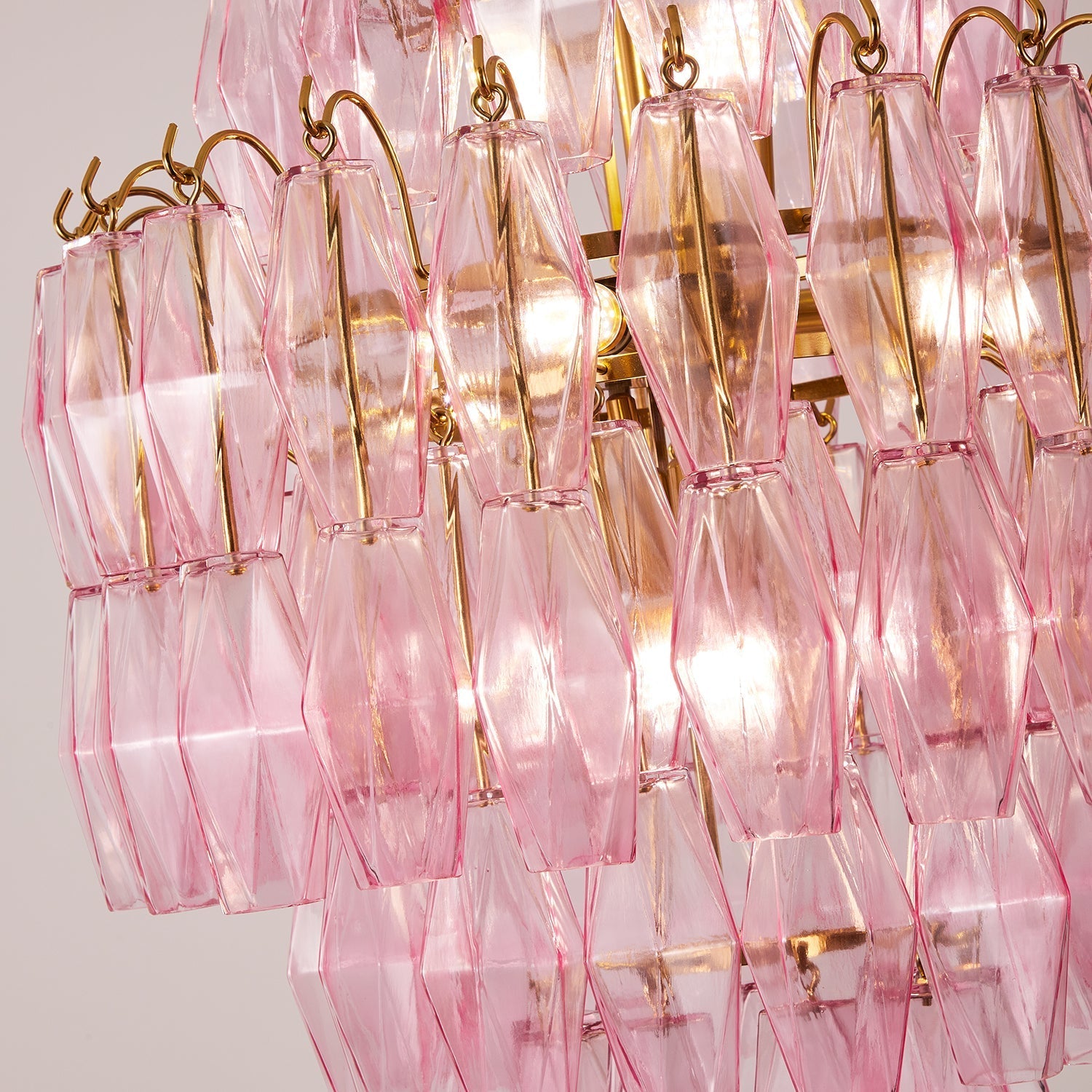 Kaelis Chandelier Tiered Prism Cascade - Letslighting